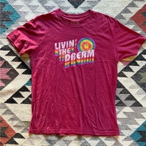 Vintage Style Livin’ The Dream Graphic Tee